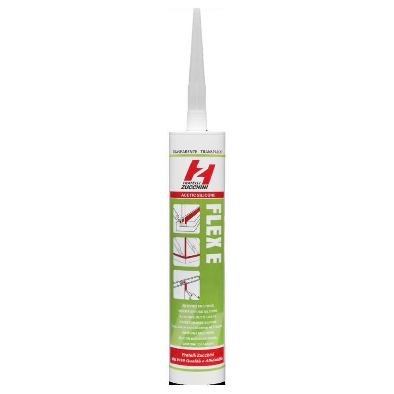 Set 12 silicone acetico per piano cottura e lavello 280 ml