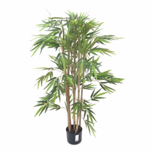 Pianta di bamboo ornamentale 140 cm 560 foglie realistica