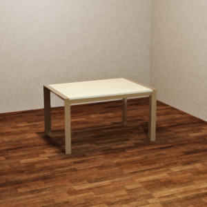 Tavolo rettangolare allungabile Golia 130x80 tortora rovere sbiancato