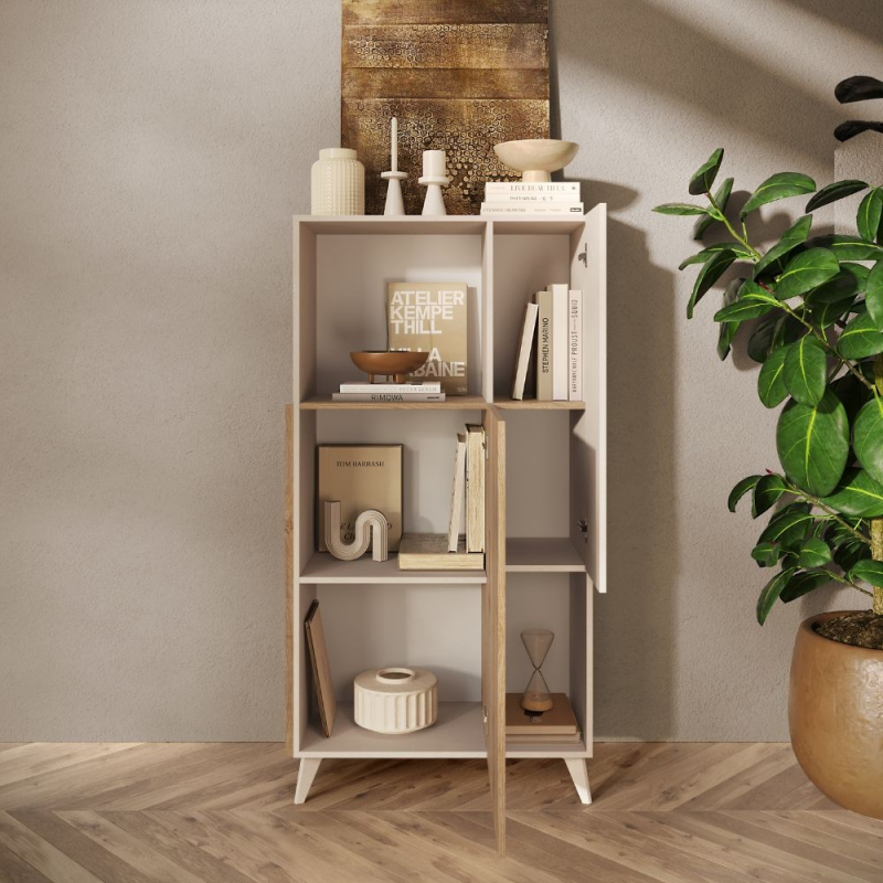 Contenitore Marion 2 ante cashmere e Cadiz moderno e versatile