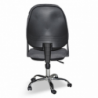Poltrona da ufficio CR415 tessuto grigio e base cromata ergonomica