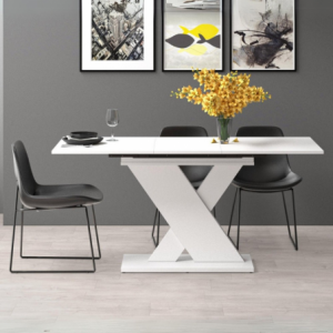 Tavolo allungabile Axi bianco design moderno salvaspazio