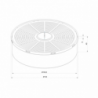 Filtro carbone per cappa Kripto 60/90 kit 2 pezzi efficace