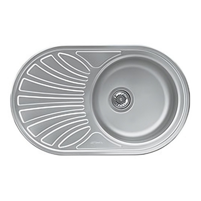 Lavello Smeg LMEL77S 1 vasca gocciolatoio sinistro 78x48 inox