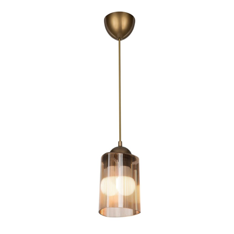 Lampada da soffitto Optical MDL3749 triangolo plastica ambrato