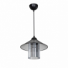 Lampada da soffitto Inka ASZ1463 paralume plastica fumé moderna