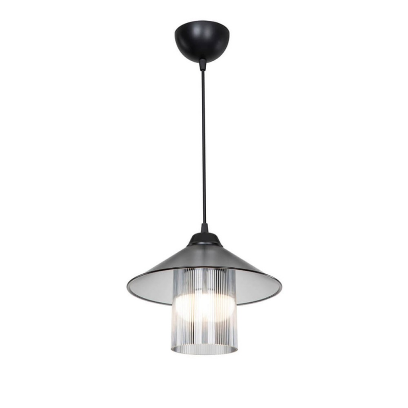 Lampada da soffitto Inka ASZ1463 paralume plastica fumé moderna