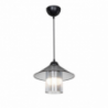 Lampada da soffitto Inka ASZ1463 paralume plastica fumé moderna