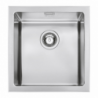 Lavello Smeg VQR40 una vasca 40x50 cm semifilo inox moderno