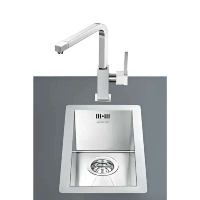 Lavello Smeg VQ20 una vasca 26,7x46,4 cm filotop inox moderno
