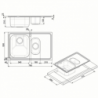 Lavello Smeg SP7915SN 79x50 cm 1 1/2 vasca gocciolatoio nero inox