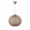 Lampada da soffitto Yumak MDL4746 paralume corda beige design