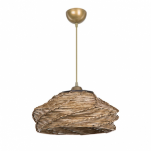 Lampada da soffitto Risa MDL4940 carta intrecciata rustica design