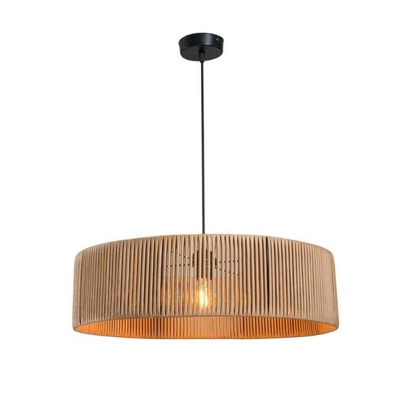 Lampada da soffitto Roya ASZ1747 carta intrecciata effetto bamboo