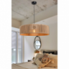 Lampada da soffitto Roya ASZ1747 carta intrecciata effetto bamboo