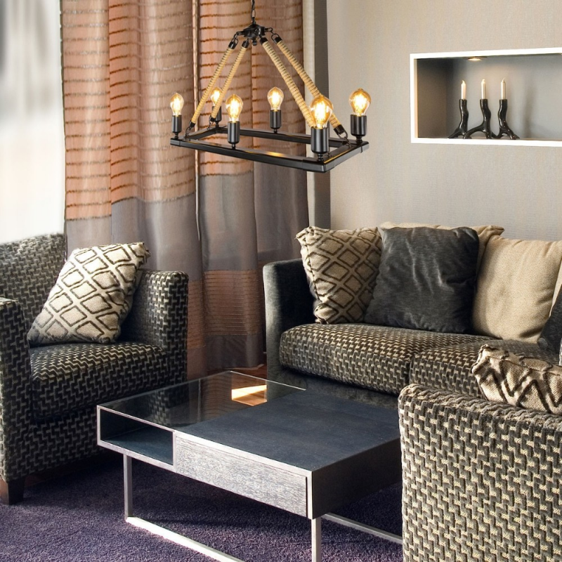 Lampada da soffitto Bohem ASZ0866 6 portalampade moderna design