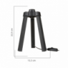 Lampada da tavolo Piko MDL4769 colore nero design moderno
