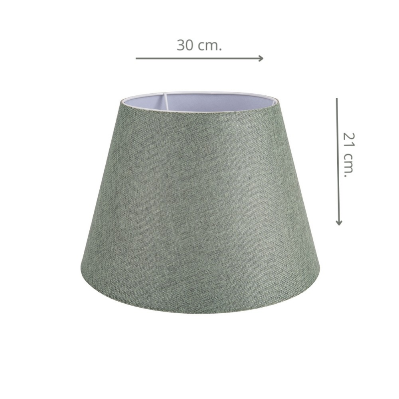 Paralume Tripod MDL2638 in tessuto verde per lampada da tavolo
