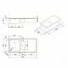 Lavello Smeg LE102S2 inox 100x50 cm 1 1/2 vasca gocciolatoio