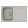 Lavello Smeg LZ791AL alluminio 79x50 cm 1 vasca gocciolatoio