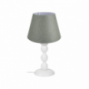 Lampada da tavolo Lagunah272638 paralume verde base bianca