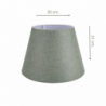 Lampada da tavolo Lagunah272638 paralume verde base bianca