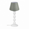 Lampada da tavolo Lagunah372638 paralume verde base bianca