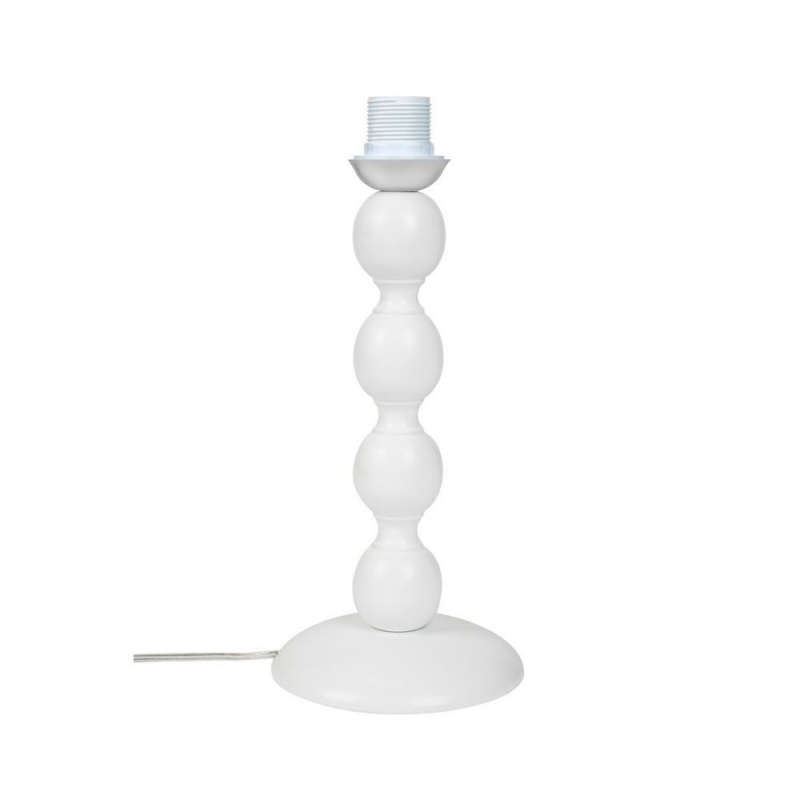 Lampada da tavolo Lagunah372638 paralume verde base bianca