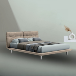 Letto Bolt matrimoniale fisso beige moderno e confortevole