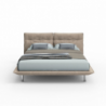 Letto Bolt matrimoniale fisso beige moderno e confortevole