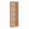 Libreria Nepo 5 nicchie a giorno colore rovere moderna