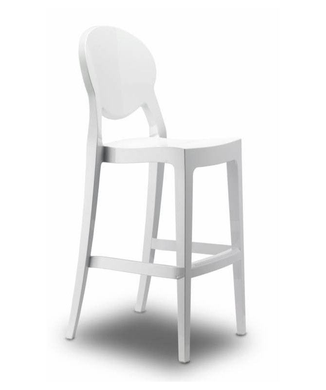Sgabello Igloo set da 2 H75 ignifugo policarbonato BIANCO MADE IN ITALY SCAB DESIGN