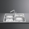 Lavello Smeg LTS9032 90 cm spazzolato inox moderno e resistente
