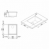 Lavello Smeg VZUM40TT 40x34 cm sottotop 1 vasca titanio moderno