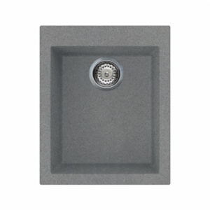 Lavello monovasca Smeg VZ40TT fragranite titanio 40 cm moderno