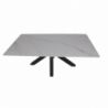 Tavolo Solid 180x90 piano ceramica marmo bianco lucido moderno