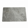 Tavolo Pacific ceramica marmo grigio lucido gambe nere moderno