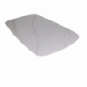 Tavolo Style fisso ceramica marmo bianco lucido gambe nere