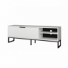 Porta TV Way bianco con dettagli ghisa moderno e pratico