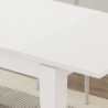 Tavolo allungabile Tolmen bianco 140x80/190 cm moderno e pratico