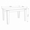 Tavolo allungabile Tolmen bianco 140x80/190 cm moderno e pratico