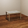Tavolo allungabile Golia 130x80 tortora piano cemento moderno