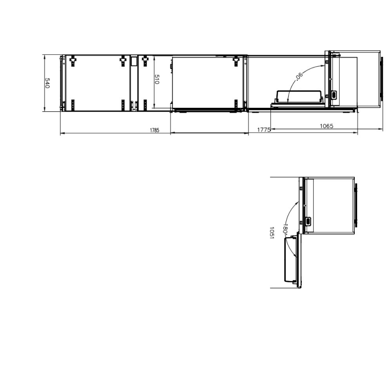 Frigorifero combinato incasso 271L Master Kitchen classe F