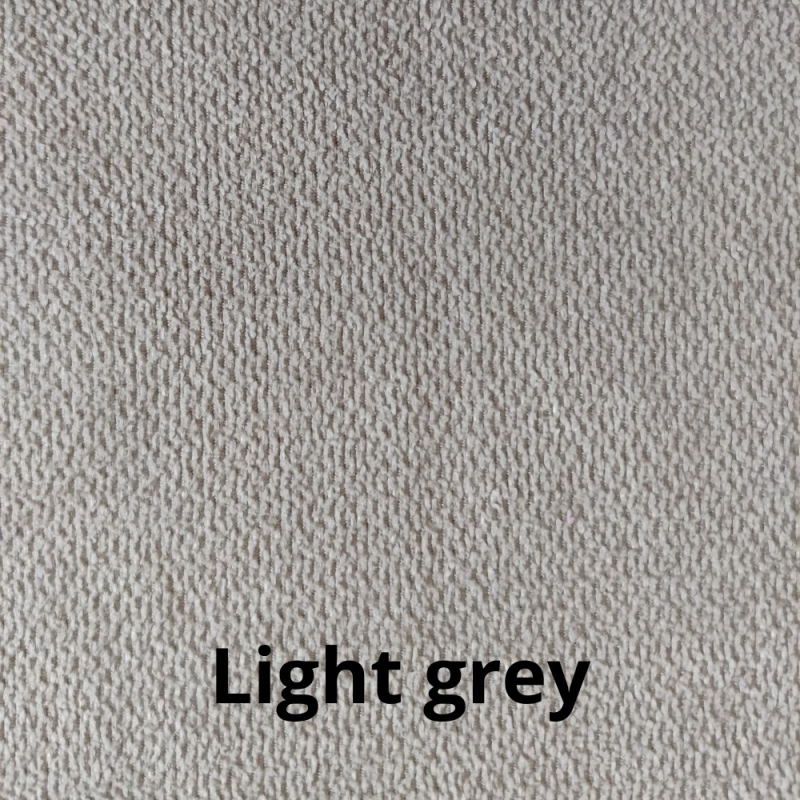 Letto singolo Ascoli contenitore tessuto grigio chiaro moderno