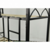 Letto a castello Wind con struttura in metallo nero