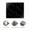 Piano cottura induzione incasso Master Kitchen MKHI604BK 4 zone nero