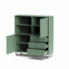 Credenza Aldo 6 verde con 2 ante e 3 cassetti elegante e capiente