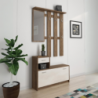 Mobile ingresso Rudolf con scarpiera noce eastwood spatolato