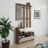 Mobile ingresso Rudolf con scarpiera noce eastwood spatolato