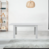 Tavolo allungabile Tony bianco 140x90x78 cm moderno e pratico